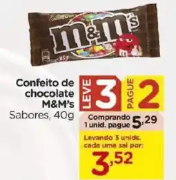 Carrefour Confeito de chocolate M&M's Sabores, oferta