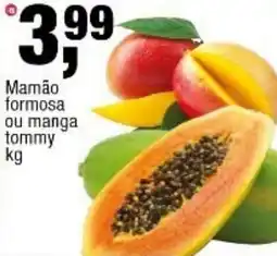 Frangolândia Mamão formosa ou manga tommy oferta