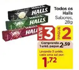 Carrefour Todos os Halls Sabores, oferta