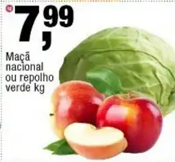 Frangolândia Maçã nacional ou repolho verde oferta