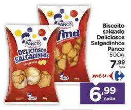 Carrefour Biscoito salgado Deliciosos Salgadinhos Panco oferta