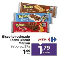Carrefour Biscoito recheado Teens Biscuit Marilan oferta