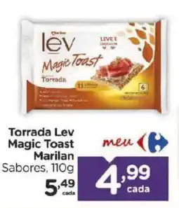 Carrefour Torrada Lev Magic Toast Marilan Sabores, oferta