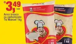 Frangolândia Arroz branco ou parboilizado Tio Manoel oferta