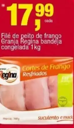 Frangolândia Filé de peito de frango Granja Regina bandeja congelada oferta