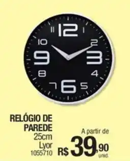 Milium Relógio de parede 25cm lyor oferta