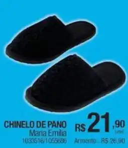 Milium Chinelo de pano oferta