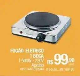 Milium Fogão elétrico 1 boca oferta