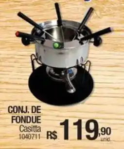 Milium Conj. de fondue casitta oferta