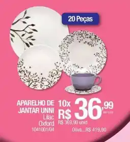 Milium Aparelho de jantar unni Lilac Oxford oferta