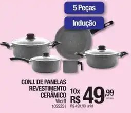Milium Conj. de panelas revestimento cerâmico wolff oferta