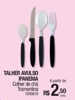 Milium Talher avulso ipanema Colher de chá Tramontina oferta