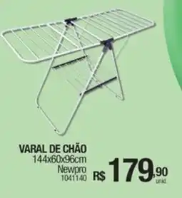 Milium Varal de chão 144x60x96cm oferta