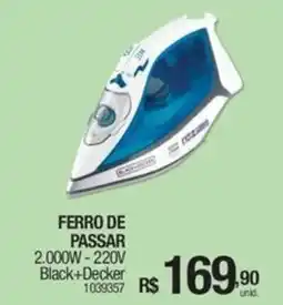 Milium Ferro de passar 2.000w-220v black+decker oferta