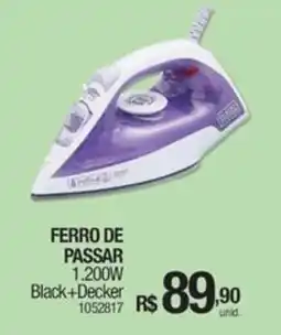 Milium Ferro de passar 1.200w Black+Decker oferta