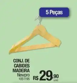 Milium Conj. de cabides madeira newpro oferta