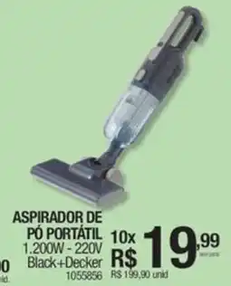 Milium Aspirador de pó portátil 1.200w-220v black+decker oferta
