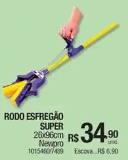 Milium Rodo esfregão super 26x96cm newpro oferta