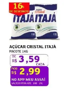 Assaí Atacadista Açúcar cristal itajá pacote oferta