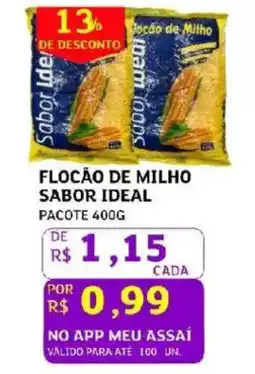 Assaí Atacadista Flocão de milho sabor ideal oferta
