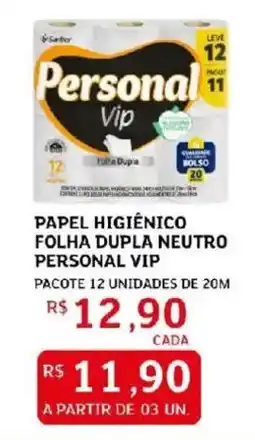 Assaí Atacadista Papel higiênico folha dupla neutro personal vip oferta