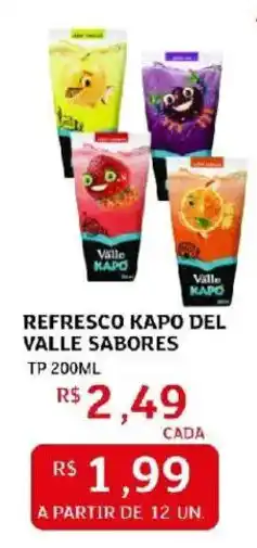 Assaí Atacadista Refresco kapo del valle sabores oferta