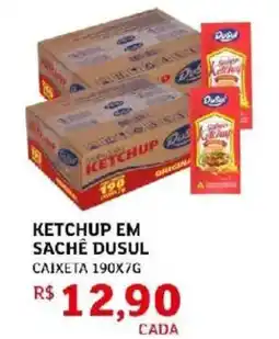 Assaí Atacadista Ketchup em sachê dusul oferta