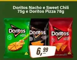 Rede Supermarket Doritos Nacho e Sweet Chili 75g e Doritos Pizza 78g oferta