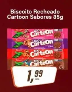 Rede Supermarket Biscoito Recheado Cartoon Sabores 85g oferta