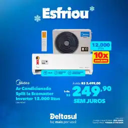 Deltasul Midea Ar Condicionado Split la Ecomaster Inverter 12.000 Btus oferta