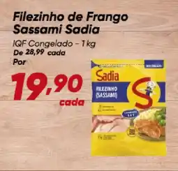 Dia Filezinho de Frango Sassami Sadia IQF Congelado oferta