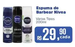 Supermercados Mateus Espuma de Barbear Nivea oferta