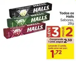 Carrefour Todos os Halls Sabores, oferta