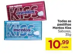 Carrefour Todas as pastilhas Mentos Kiss Sabores, oferta