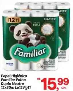 Fort Atacadista Papel Higiênico Familiar Folha Dupla Neutro oferta