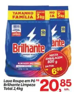 Fort Atacadista Lava Roupa em Pó Brilhante Limpeza Total oferta