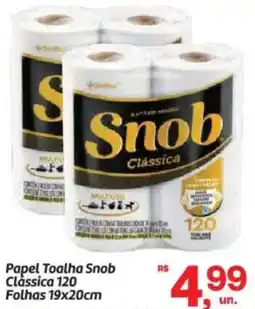 Fort Atacadista Papel Toalha Snob Clássica 120 Folhas 19x20cm oferta