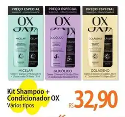 Atacadão Kit Shampoo + Condicionador OX Vários tipos oferta