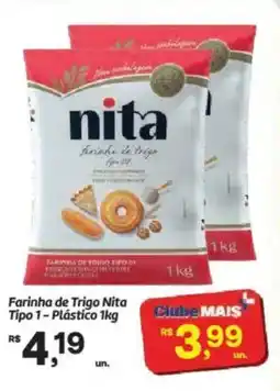 Fort Atacadista Farinha de Trigo Nita Tipo 1-Plástico oferta