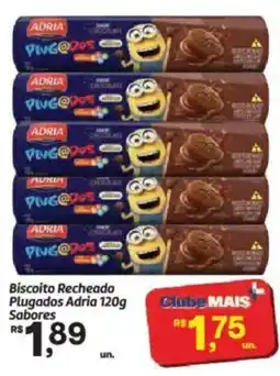 Fort Atacadista Biscoito Recheado Plugados Adria Sabores oferta