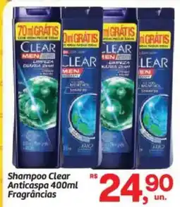 Fort Atacadista Shampoo Clear Anticaspa Fragrâncias oferta