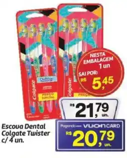 Fort Atacadista Escova Dental Colgate Twister c/4 un. oferta