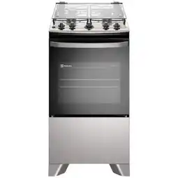Benoit Fogão a Gás Electrolux FE4IG Efficient 4 Bocas Piso Mesa Inox PerfectCook e VaporBake Bivolt oferta