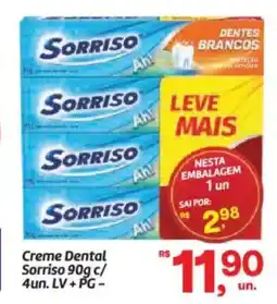 Fort Atacadista Creme Dental Sorriso oferta