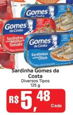Supermercados Mateus Sardinha Gomes da Costa Diversos Tipos oferta
