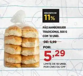 Apoio Mineiro Pão Hambúrguer Tradicional oferta