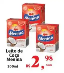 Supermercados Mateus Leite de Coco Menina oferta