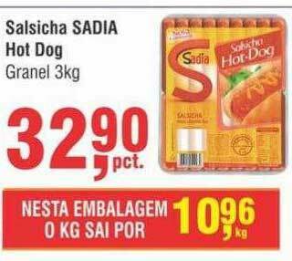Higa Atacado Salsicha Sadia Hot Dog oferta