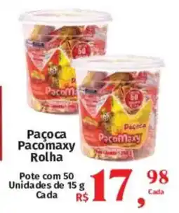Supermercados Mateus Paçoca Pacomaxy Rolha oferta