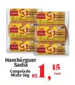 Supermercados Mateus Hambúrguer Sadia Congelado Misto oferta